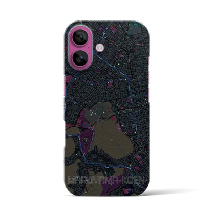 【円山公園（北海道）】地図柄iPhoneケース（バックカバータイプ）