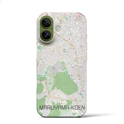 【円山公園（北海道）】地図柄iPhoneケース（バックカバータイプ）