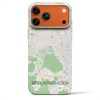 【円山公園（北海道）】地図柄iPhoneケース（バックカバータイプ）