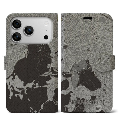 【円山公園（北海道）】地図柄iPhoneケース（手帳タイプ）