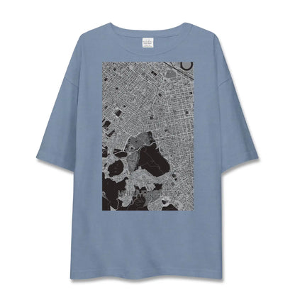 【円山公園（北海道）】地図柄ビッグシルエットTシャツ