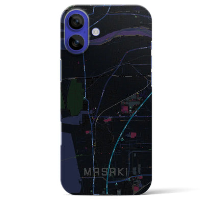 【松前（愛媛県）】地図柄iPhoneケース（バックカバータイプ）