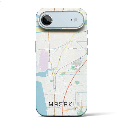 【松前（愛媛県）】地図柄iPhoneケース（バックカバータイプ）