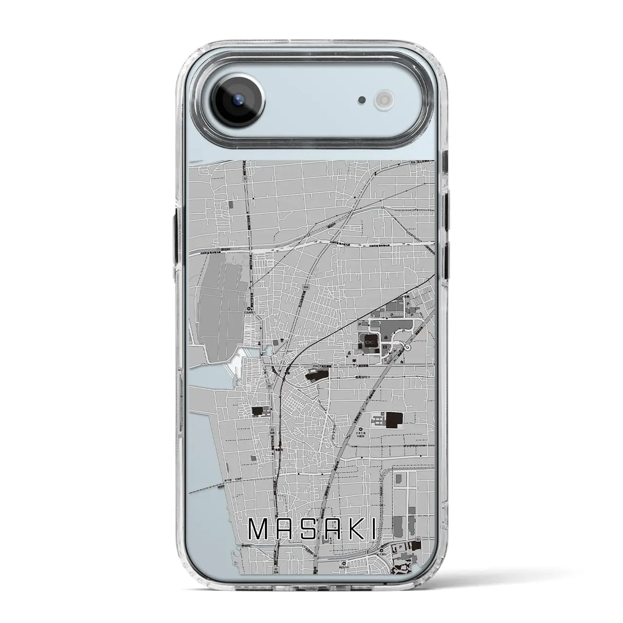 【松前（愛媛県）】地図柄iPhoneケース（MagSafeタイプ）