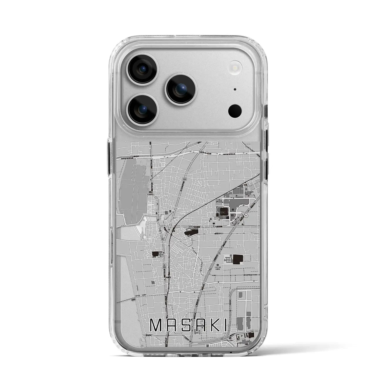 【松前（愛媛県）】地図柄iPhoneケース（MagSafeタイプ）