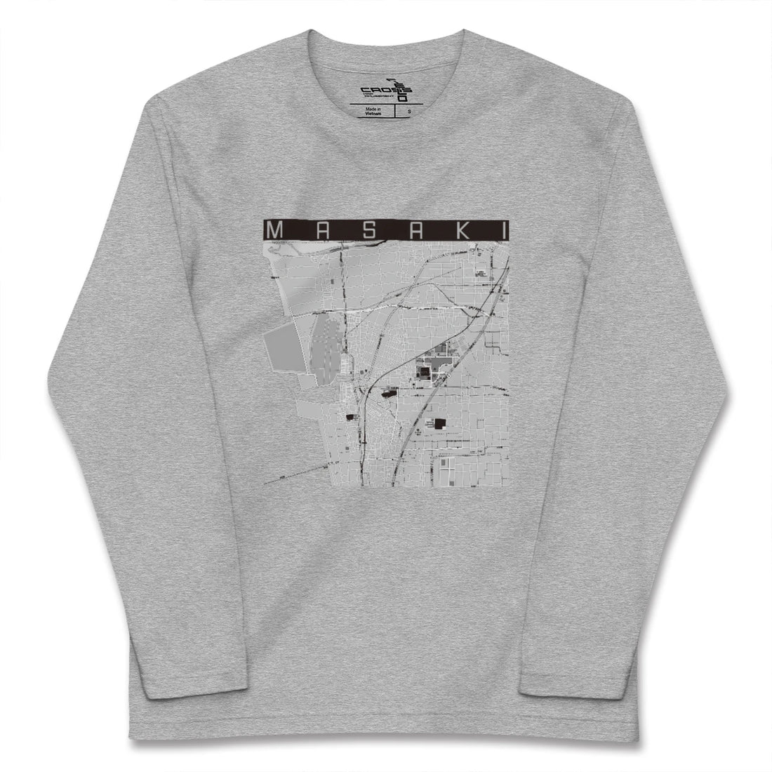 【松前(愛媛県)】地図柄ロングスリーブTシャツ