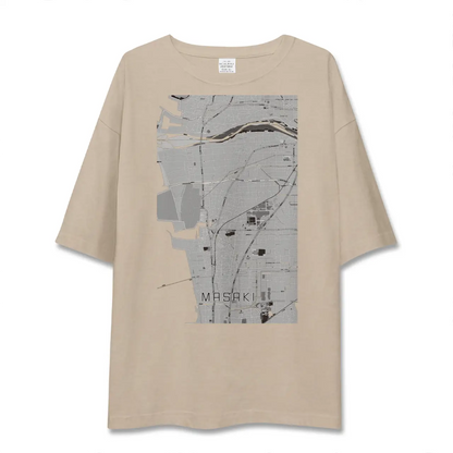 【松前（愛媛県）】地図柄ビッグシルエットTシャツ