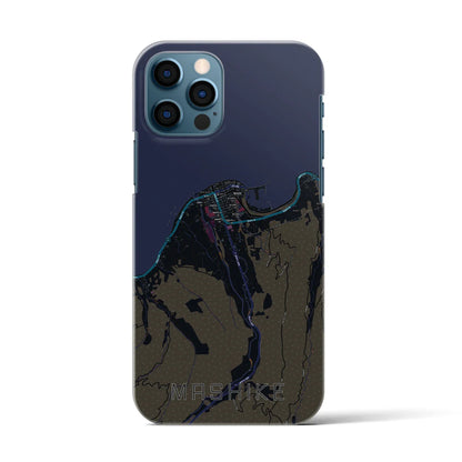 【増毛（北海道）】地図柄iPhoneケース（バックカバータイプ）