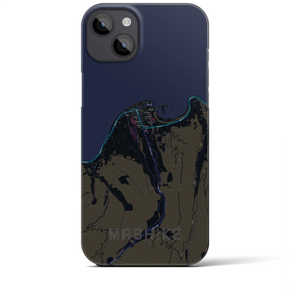 【増毛（北海道）】地図柄iPhoneケース（バックカバータイプ）