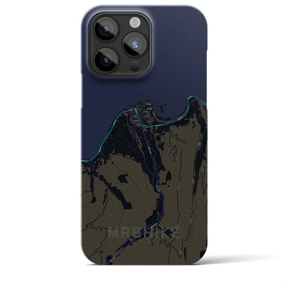 【増毛（北海道）】地図柄iPhoneケース（バックカバータイプ）