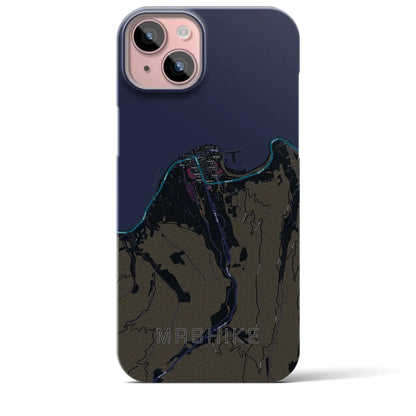 【増毛（北海道）】地図柄iPhoneケース（バックカバータイプ）