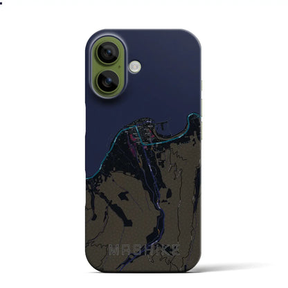 【増毛（北海道）】地図柄iPhoneケース（バックカバータイプ）