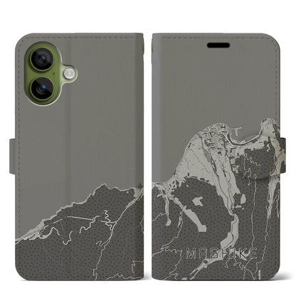 【増毛（北海道）】地図柄iPhoneケース（手帳タイプ）