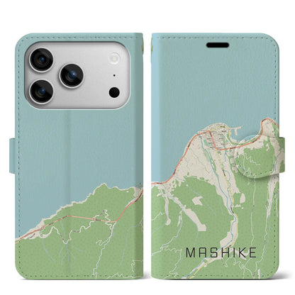 【増毛（北海道）】地図柄iPhoneケース（手帳タイプ）