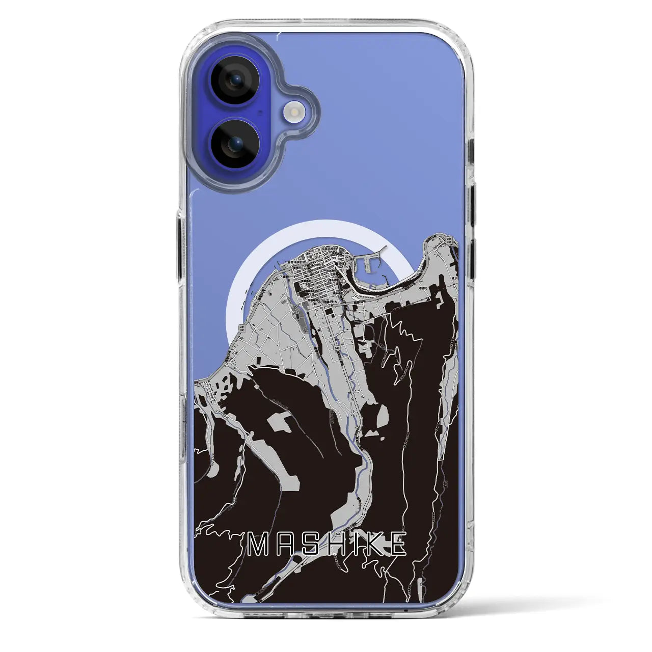 【増毛（北海道）】地図柄iPhoneケース（MagSafeタイプ）