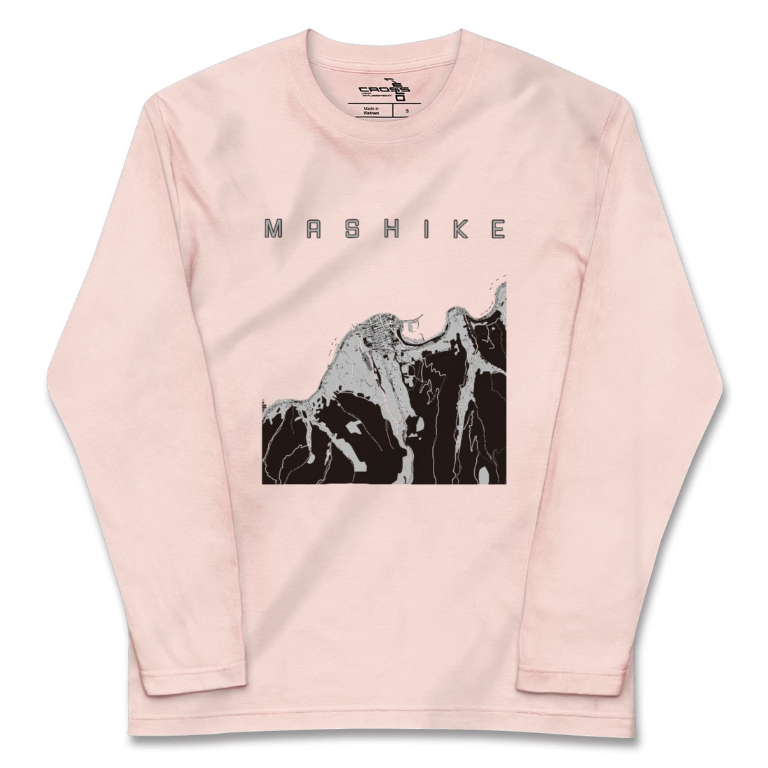 【増毛（北海道）】地図柄ロングスリーブTシャツ