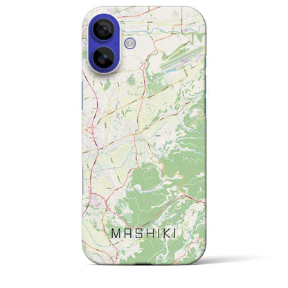 【益城（熊本県）】地図柄iPhoneケース（バックカバータイプ）ナチュラル・iPhone 16 Pro Max 用
