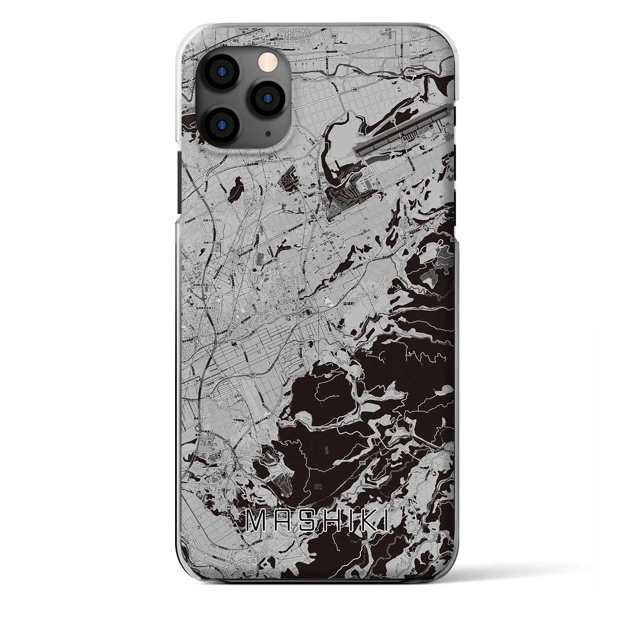 【益城（熊本県）】地図柄iPhoneケース（クリアタイプ）