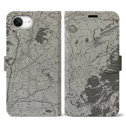 【益城（熊本県）】地図柄iPhoneケース（手帳タイプ）