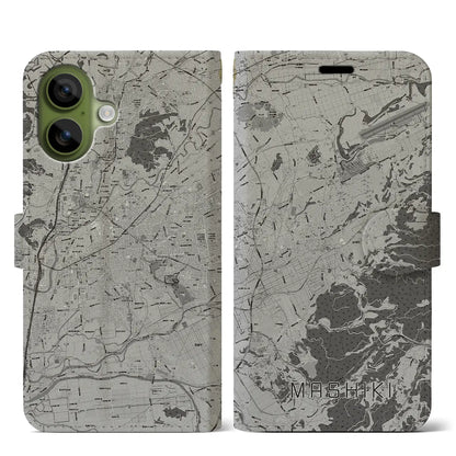 【益城（熊本県）】地図柄iPhoneケース（手帳タイプ）