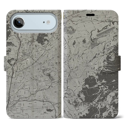 【益城（熊本県）】地図柄iPhoneケース（手帳タイプ）