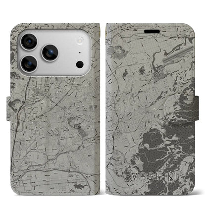 【益城（熊本県）】地図柄iPhoneケース（手帳タイプ）