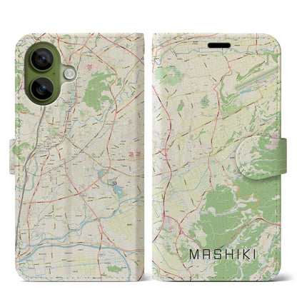 【益城（熊本県）】地図柄iPhoneケース（手帳タイプ）