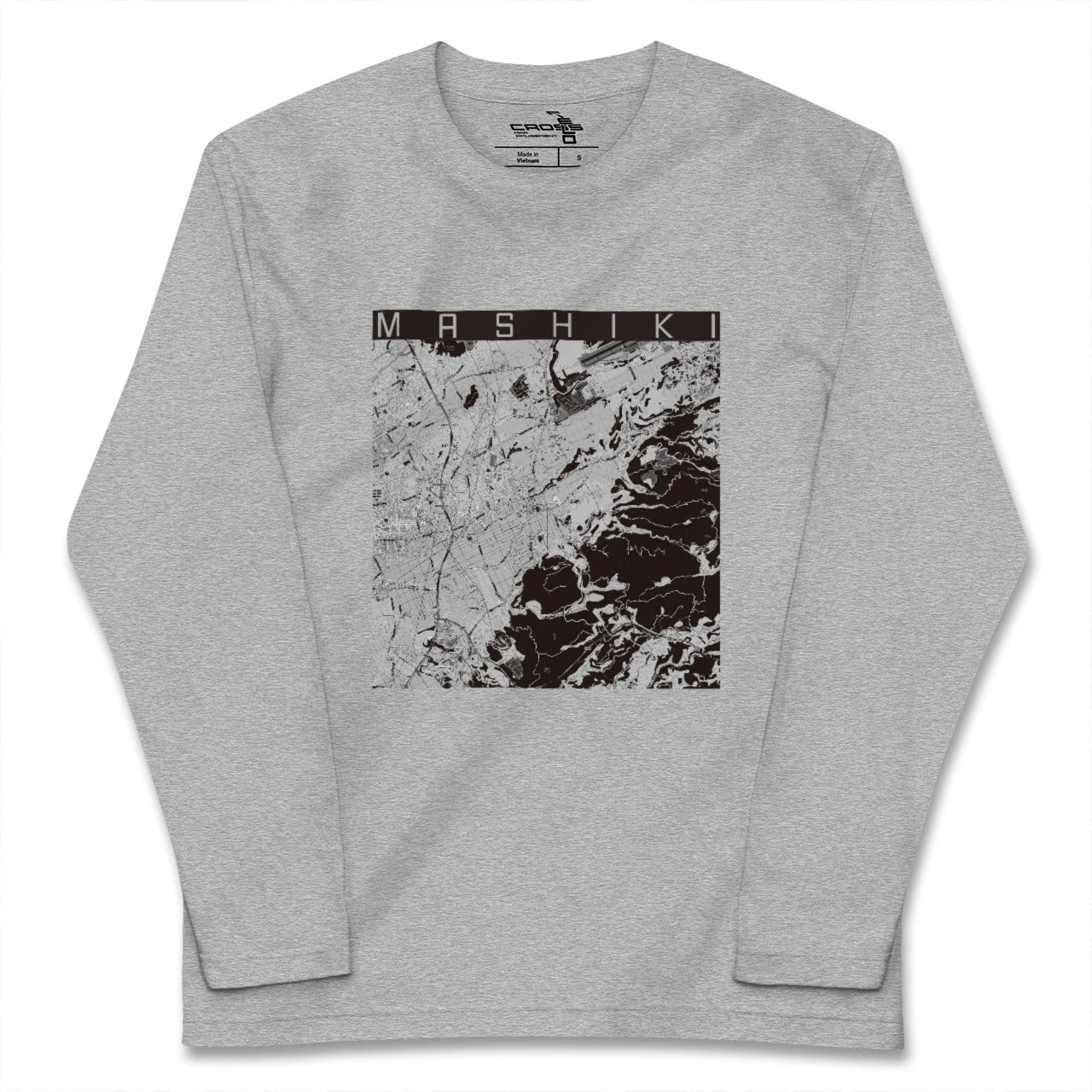 【益城（熊本県）】地図柄ロングスリーブTシャツ