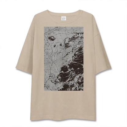 【益城（熊本県）】地図柄ビッグシルエットTシャツ