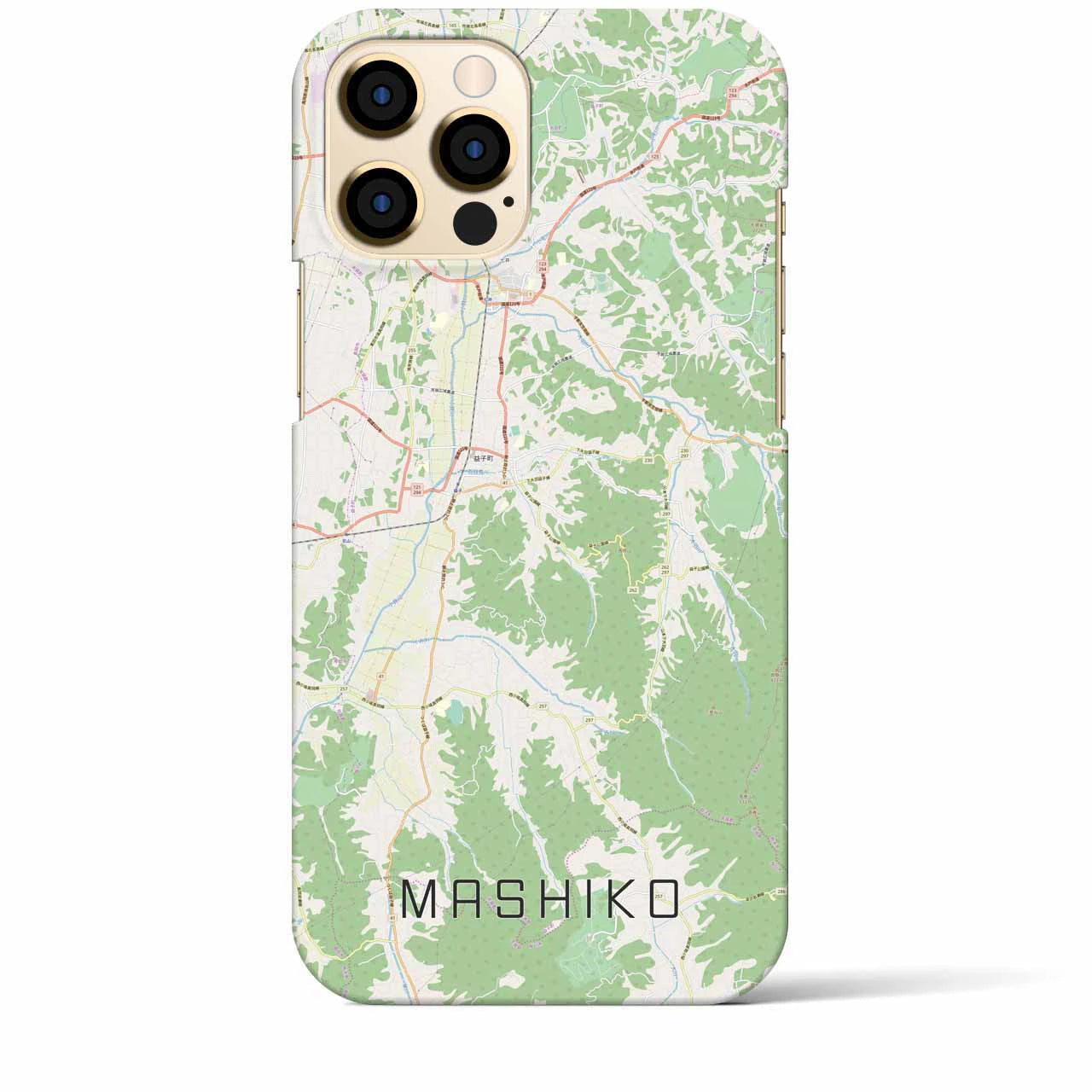 【益子（栃木県）】地図柄iPhoneケース（バックカバータイプ）