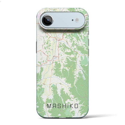 【益子（栃木県）】地図柄iPhoneケース（バックカバータイプ）