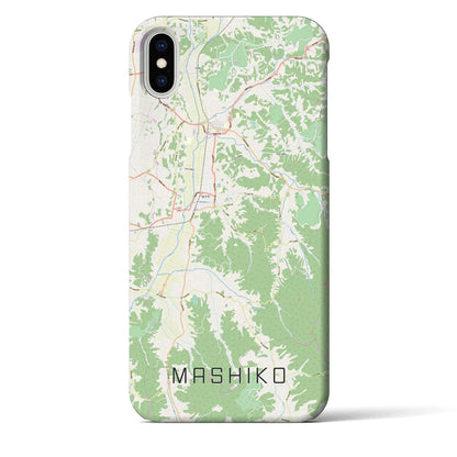 【益子（栃木県）】地図柄iPhoneケース（バックカバータイプ）