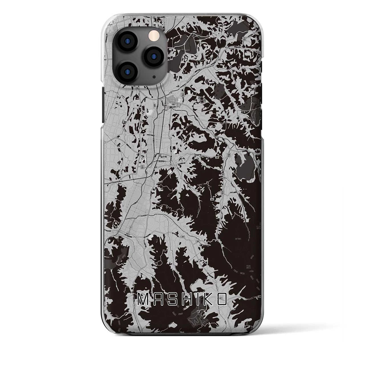 【益子（栃木県）】地図柄iPhoneケース（クリアタイプ）