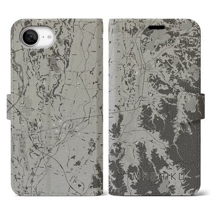 【益子（栃木県）】地図柄iPhoneケース（手帳タイプ）