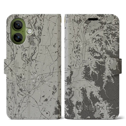 【益子（栃木県）】地図柄iPhoneケース（手帳タイプ）