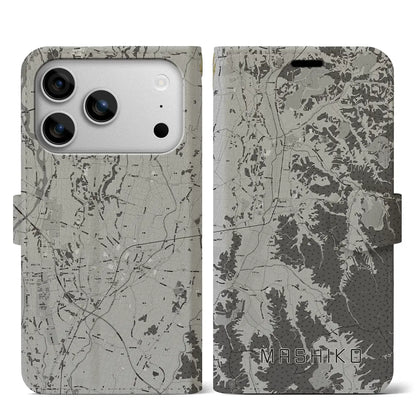 【益子（栃木県）】地図柄iPhoneケース（手帳タイプ）