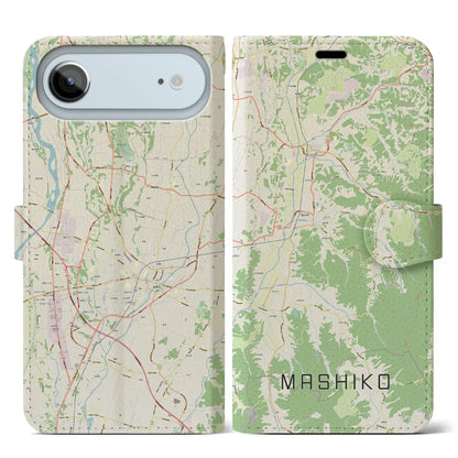 【益子（栃木県）】地図柄iPhoneケース（手帳タイプ）