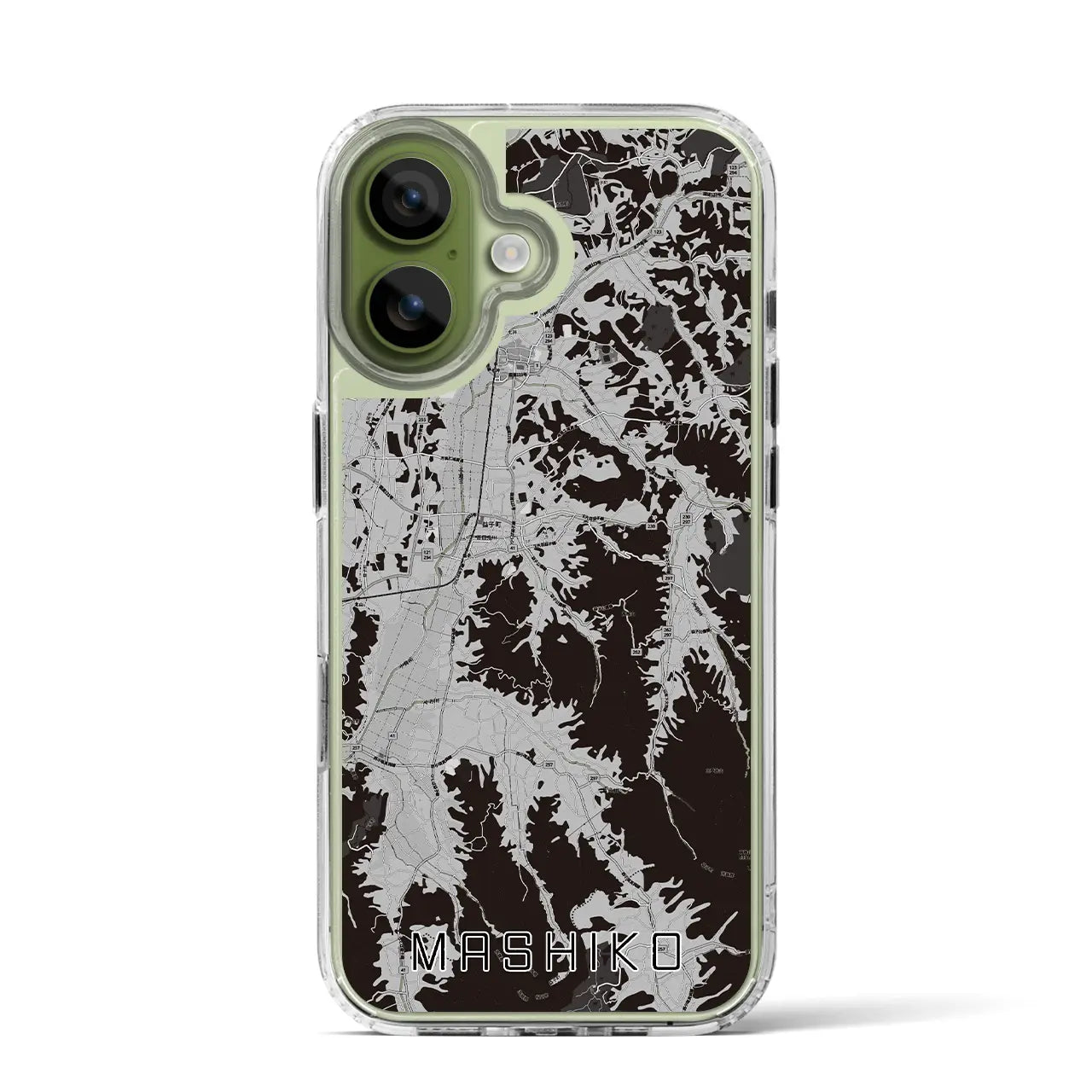 【益子（栃木県）】地図柄iPhoneケース（MagSafeタイプ）