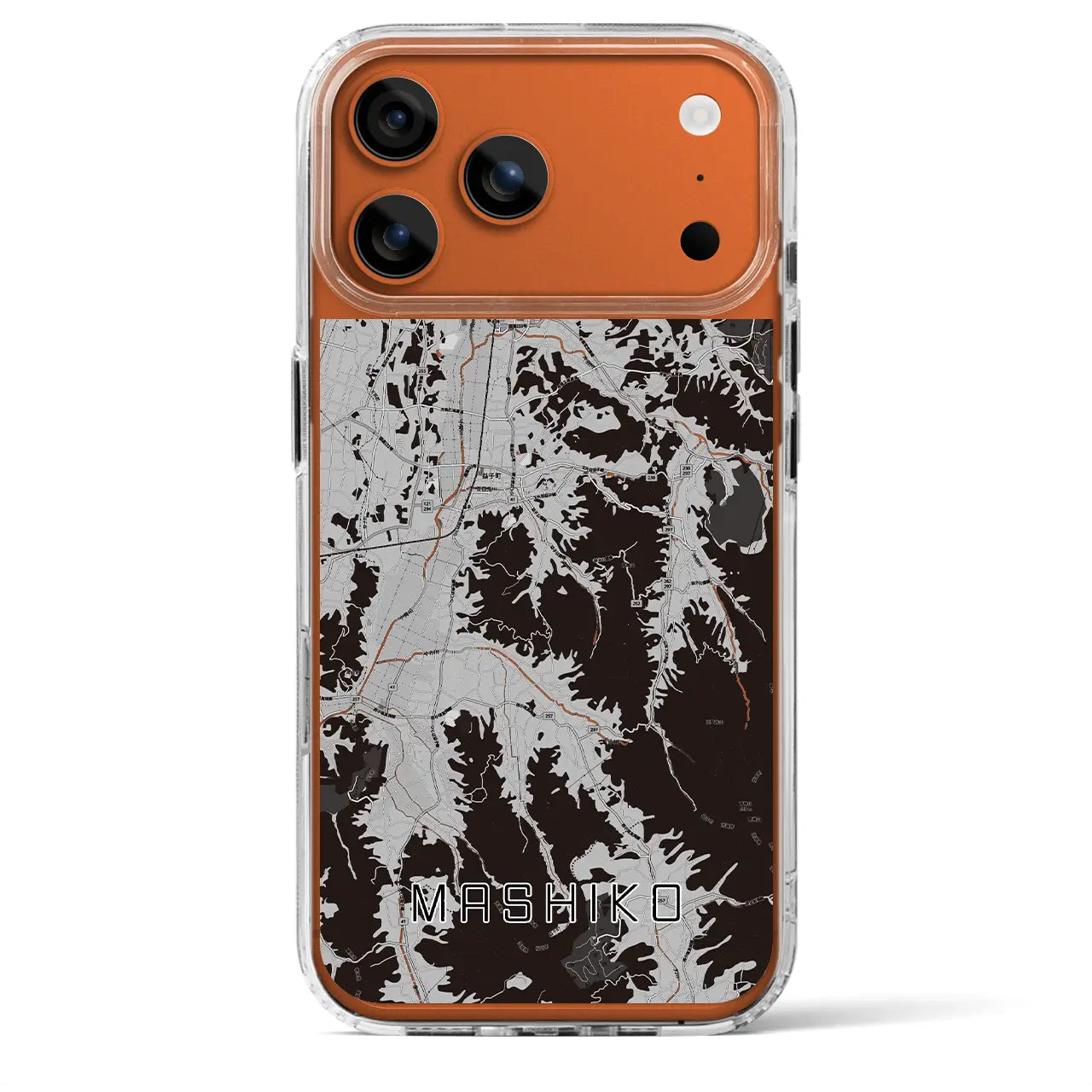 【益子（栃木県）】地図柄iPhoneケース（MagSafeタイプ）