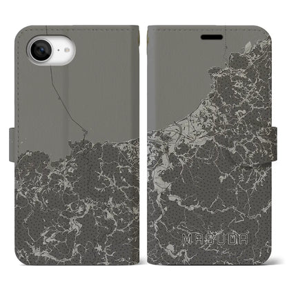 【益田（島根県）】地図柄iPhoneケース（手帳タイプ）