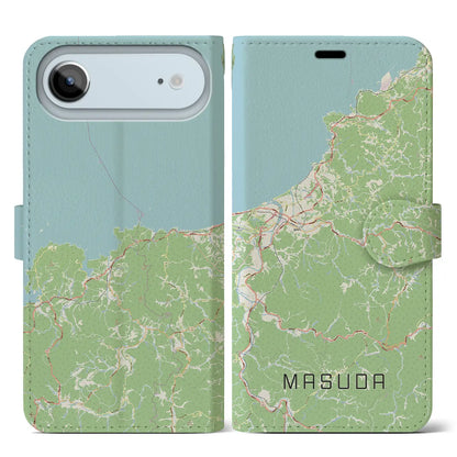 【益田（島根県）】地図柄iPhoneケース（手帳タイプ）
