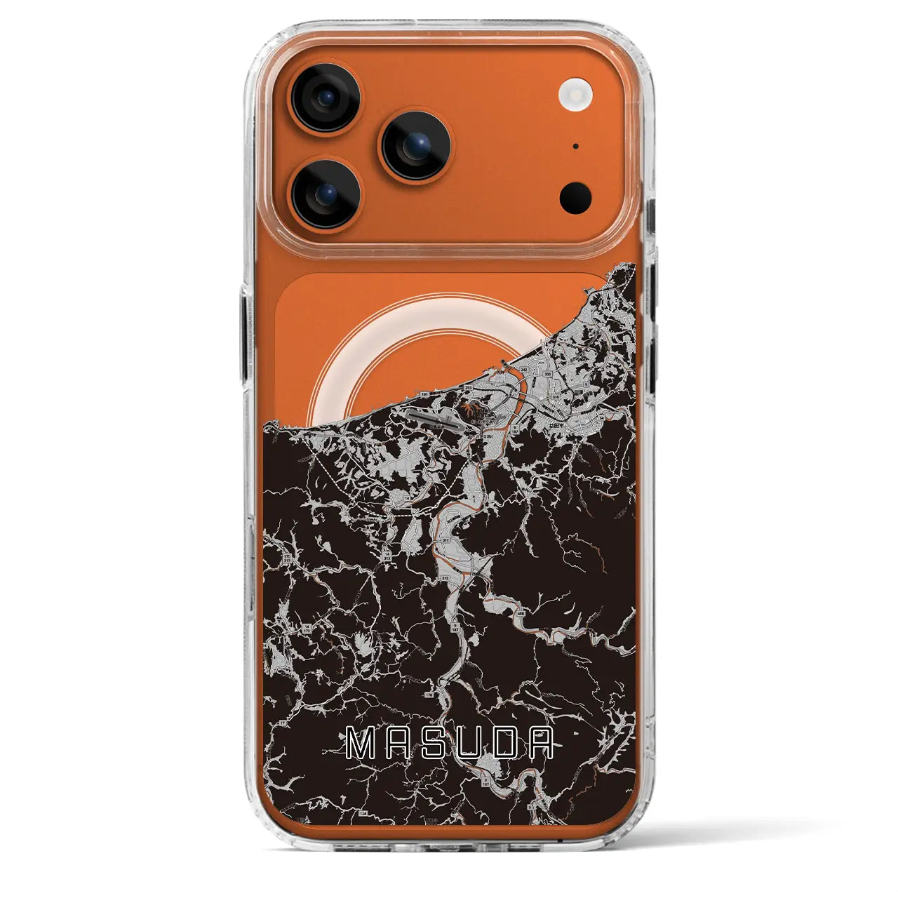 【益田（島根県）】地図柄iPhoneケース（MagSafeタイプ）