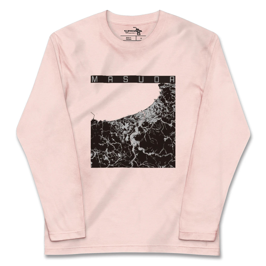 【益田（島根県）】地図柄ロングスリーブTシャツ