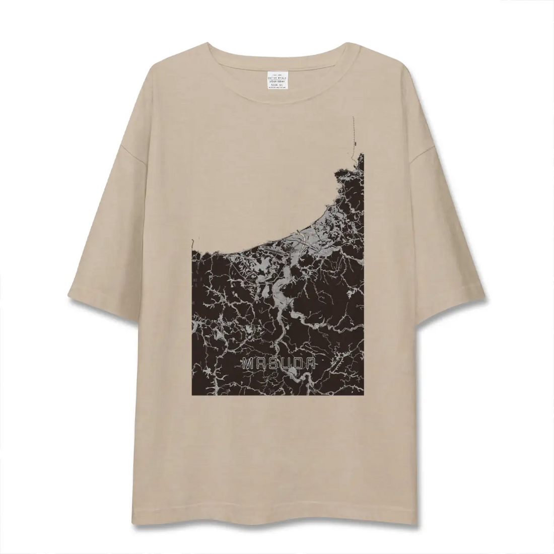 【益田（島根県）】地図柄ビッグシルエットTシャツ