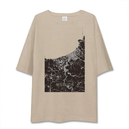 【益田（島根県）】地図柄ビッグシルエットTシャツ