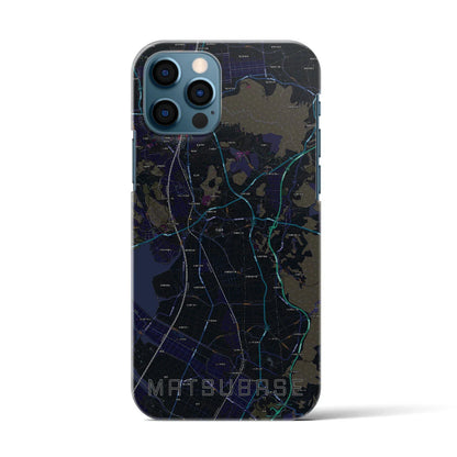 【松橋（熊本県）】地図柄iPhoneケース（バックカバータイプ）