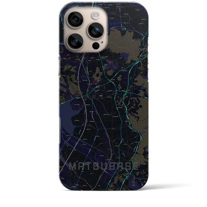 【松橋（熊本県）】地図柄iPhoneケース（バックカバータイプ）