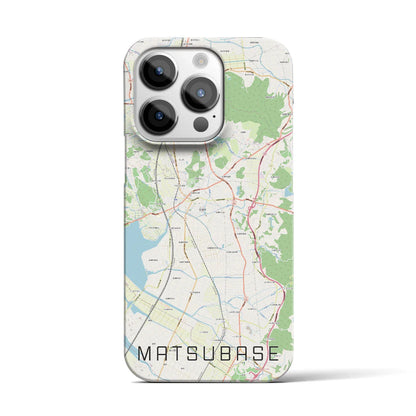 【松橋（熊本県）】地図柄iPhoneケース（バックカバータイプ）