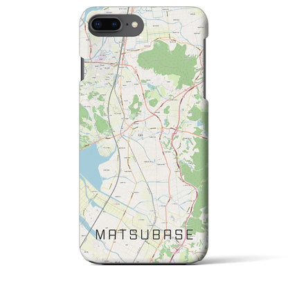 【松橋（熊本県）】地図柄iPhoneケース（バックカバータイプ）