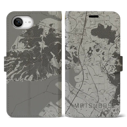 【松橋（熊本県）】地図柄iPhoneケース（手帳タイプ）